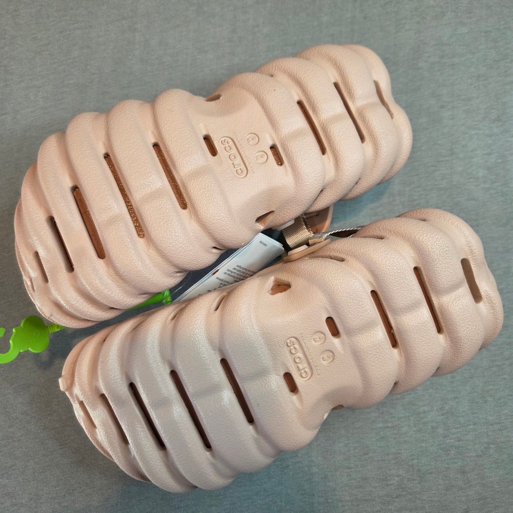 Crocs Echo Clog Pink clay Women 8 Men 6 Sporty Molded Slip On 207937-6TY NEW - Picture 2 of 5